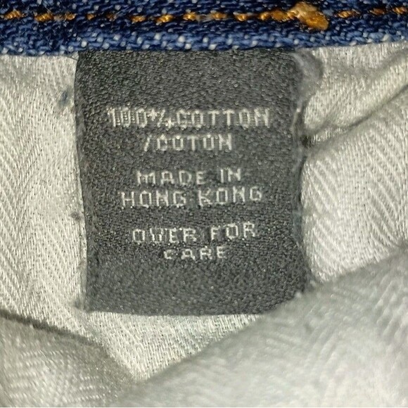 Vintage RARE Abercrombie Fitch Flared Jeans Trashed Thrashed Low Rise Distressed - Picture 8 of 16